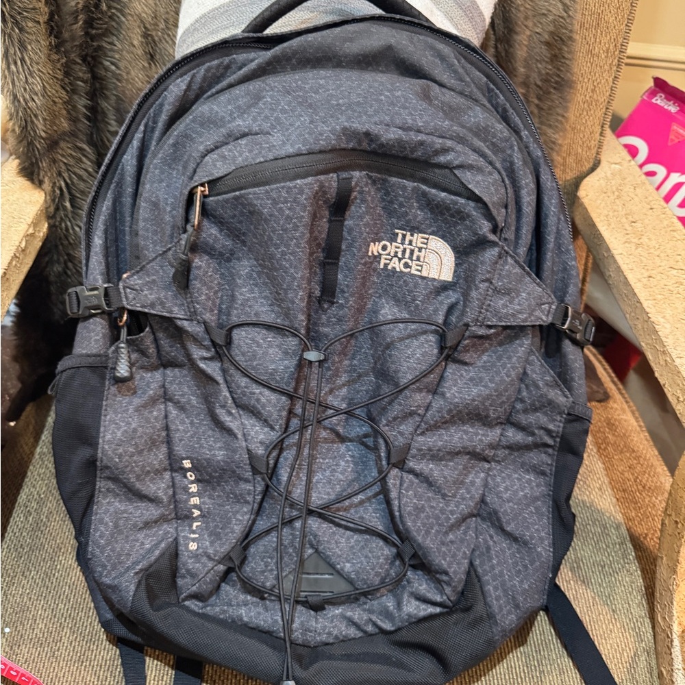 The North Face‎ Black Backpack Rose Gold
